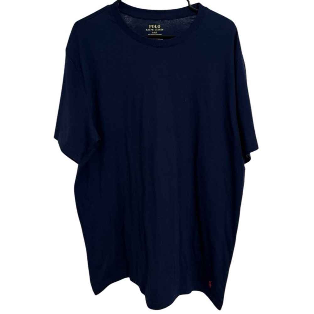 Polo Ralph Lauren Classic Navy Tee Red Logo Size Large